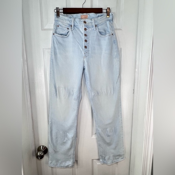 MOTHER Denim - MOTHER The Pixie Tomcat Ankle Jeans in the "Pina Colada Paradise" Size 26